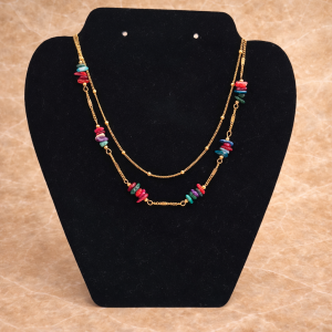Collier pierres multicolores