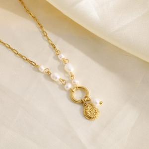 Collier doré pendentif nautile - image 3