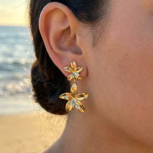 Boucles d'oreilles dorées