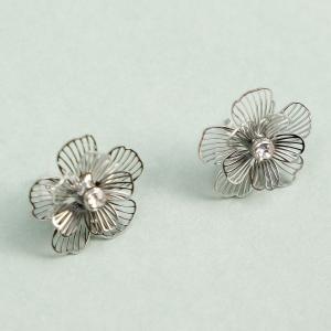 Boucles d'oreilles argenté - image 2