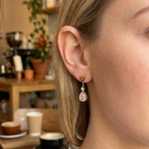 Boucle d'oreilles dorées