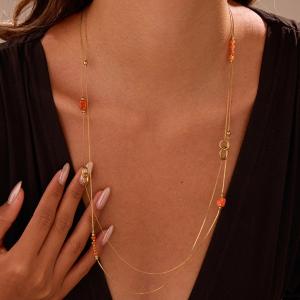 Collier sautoir fin