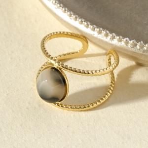 Bague ronde léopard - image 3