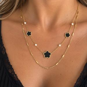 Collier fleurs